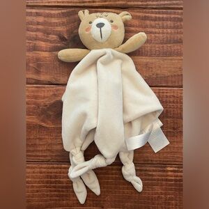 Expressions Nemcor Cream and Tan Bear Comforter Lovey